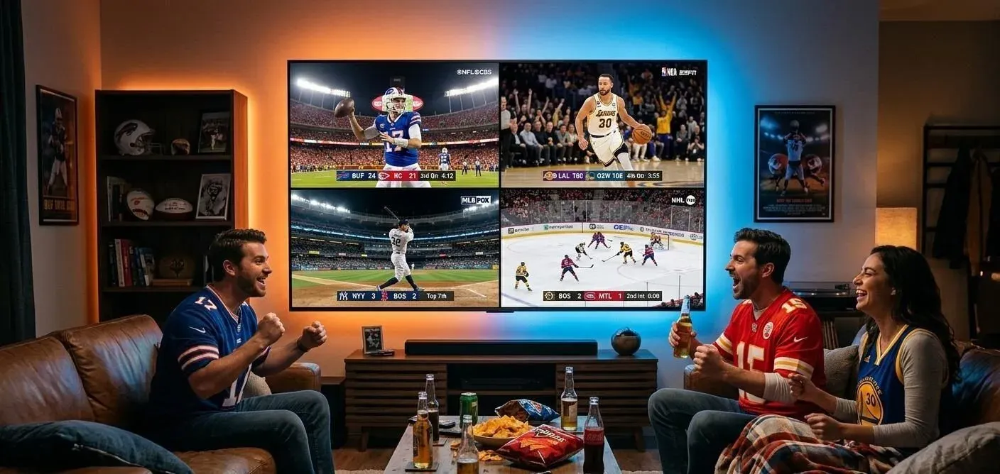 How to Watch NFL, NBA, MLB and NHL with IPTV in 2026